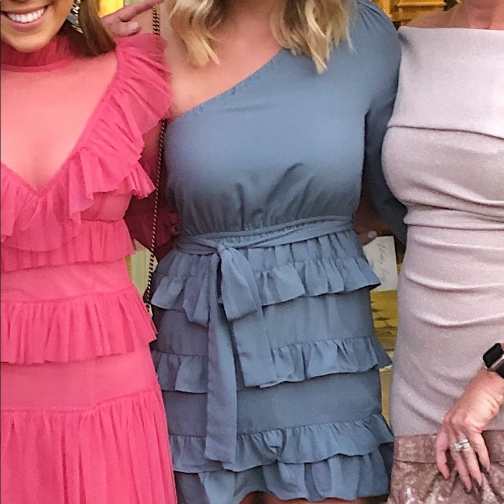 Dark teal dress